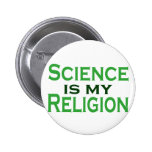 Vetenskap är min religion knapp med nål