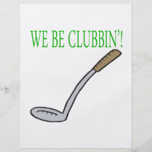 Vi är Clubbin Flygblad Designs