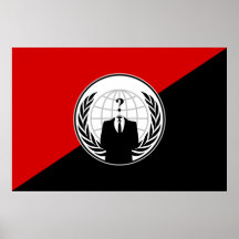 Vi är den anonyma anarkistflagga affischer