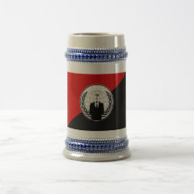 Vi är den anonyma anarkistflagga kaffe muggar