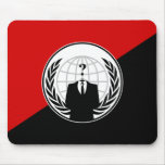Vi är den anonyma anarkistflagga mus matta