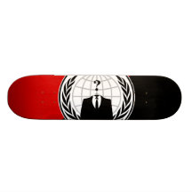Vi är den anonyma anarkistflagga anpassad skate board