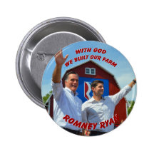 VI BYGGDE VÅR LANTGÅRD Romney som Ryan knäppas Knappar Med Nål