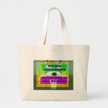 Vi förbinder medvetet till en another tote bag