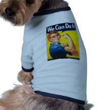 Vi kan göra det! Rosie riveteren Hund T-shirts