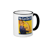 Vi kan göra det! Rosie Rivetervintagen WW2 Mugg