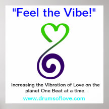 Vibration av KÄRLEK Print