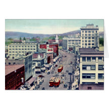 Victoria British Columbia Kanada Douglas gata Hälsnings Kort