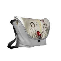 Victorianbröllop hänger lös messenger bag