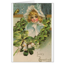 Victoriankärlek valentin för hälsning kort för dag