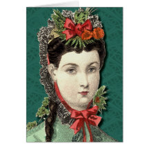 Victorianskönhet - glad helg! hälsningskort