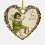 Victorianvalentinprydnad Juldekoration