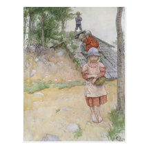 Vid källare av Carl Larsson Vykort
