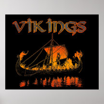 Viking begravnings- affisch