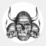 Viking döskallar klistermärken