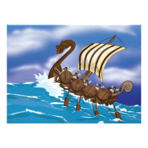 Viking frakt skräddarsydda inbjudan