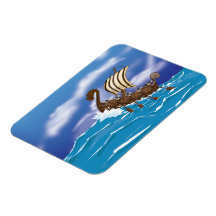 Viking frakt vinyl magnet