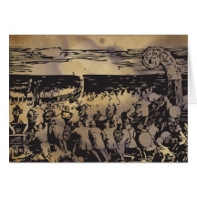 Viking Heimskringla Barden hälsningkort