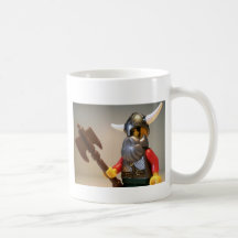 Viking krigare Minifig med den beställnings- strid Kaffe Kopp