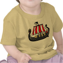 Viking lång frakt för Vikings Tee Shirts