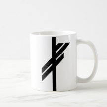 Viking runa - tur - svart mugg