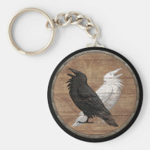 Viking skyddar Keychain - Odins Ravens Nyckelringar