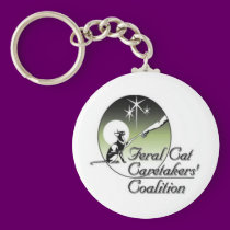 Vild kattlogotyp Keychain nyckelringar