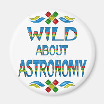 Vild om astronomi kylskåpsnagnet