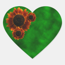 Vildblommasolrosor Klistermärke