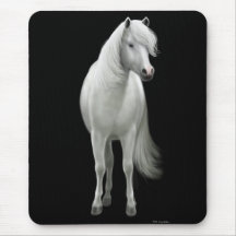 Vildvithäst Mousepad Musmattor