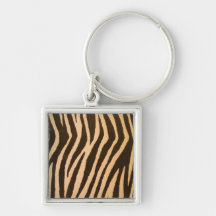 Vildzebra tryckpersika nyckelring