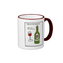 Vin är svaret… vad var ifrågasätta? Tryck Kaffe Mugg