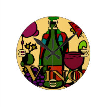 Vin Vinoabstrakt tar tid på ansikte Klockor