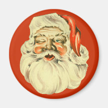 Vinatge Santa magnet Magneter För Kylskåp