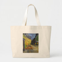 Vincent Van Gogh - Cafeterrass på natten Tote Bag
