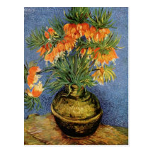 Vincent Van Gogh - Fritillaries i en förkoppravas Vykort