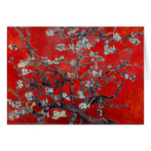 Vincent Van Gogh grenar med mandelblommar Kort