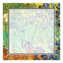 Vincent Van Gogh Irises Individuella Inbjudningskort