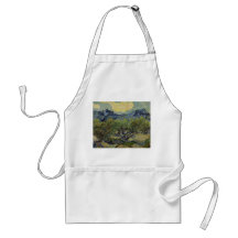 Vincent Van Gogh - landskap med olivgröna träd Förkläde