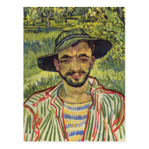 Vincent Van Gogh - porträtt av en ung bonde Vykort