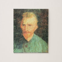 Vincent Van Gogh - självporträtt i grönt pussel