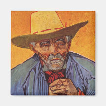 Vincent Van Gogh - självporträttåldring Kylskåpmagneter