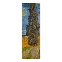 Vincent Van Gogh - väg med Cypresses Visitkort