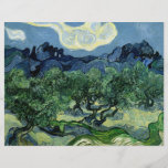 Vincents Van Gogh olivgröna träd (1889) Flygblad Designs
