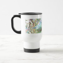 Vingar av änglar - Celestite & Amethyst kristaller Mugg
