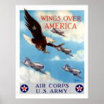Vingar över Amerika -- Luftkår Posters