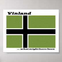 Vinland flagga - vilken styrka har varit print