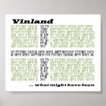 Vinland Runic flagga - vilken styrka har varit Affisch
