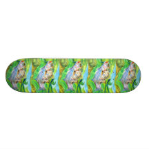 Vinnande konstverk av D. Seo, klass 6 Skate Board Decks