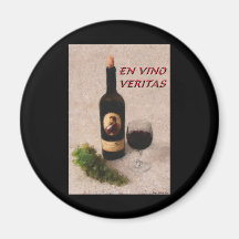 Vino Veritas för En ZAZ417 Magnet För Kylskåp
